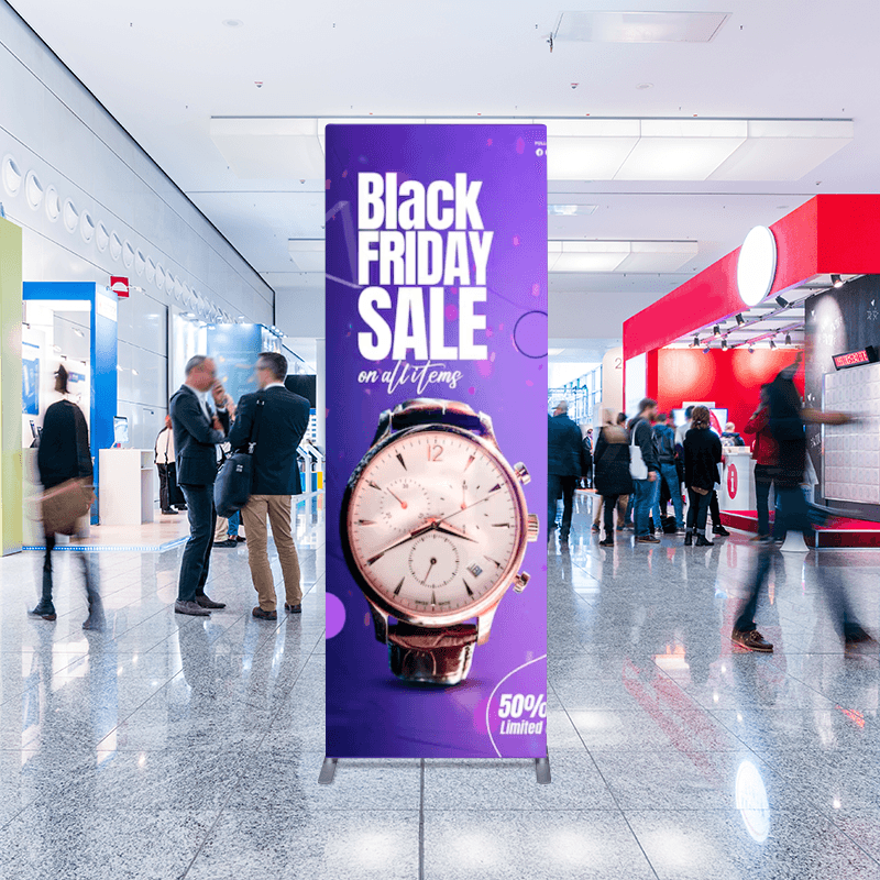 Load image into Gallery viewer, Fabric Banner Stand (Square Corners)
