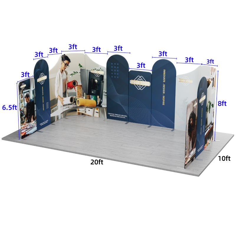 Load image into Gallery viewer, 20x10ft Magnetic Modular Fabric Displays-C
