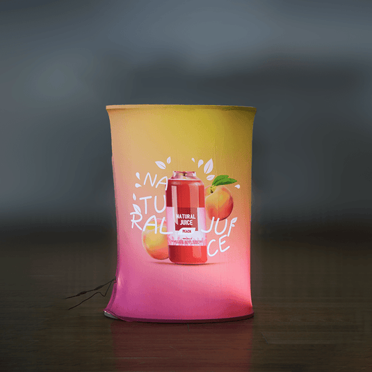 Spring Up Display Counter With Led Lights