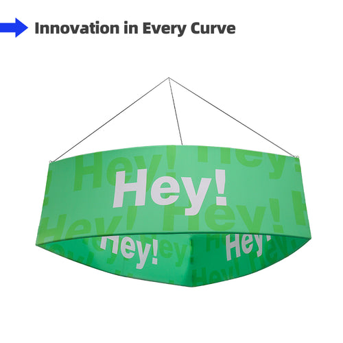 Curved Triangle Hanging Sign