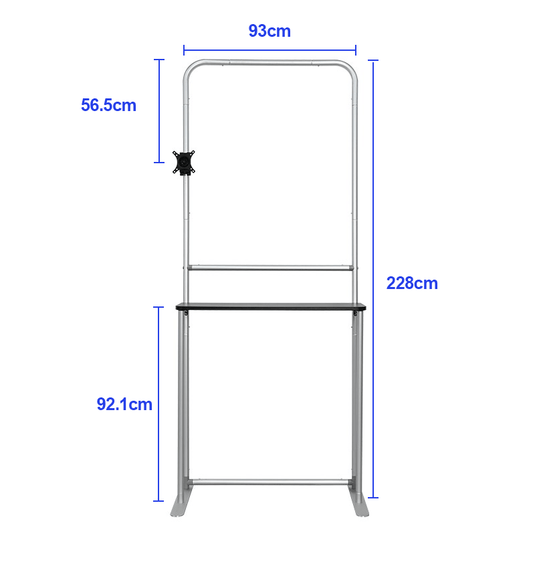 Tension Fabric Stand With LCD Board