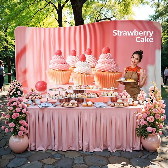 S Shape Wave Backdrop