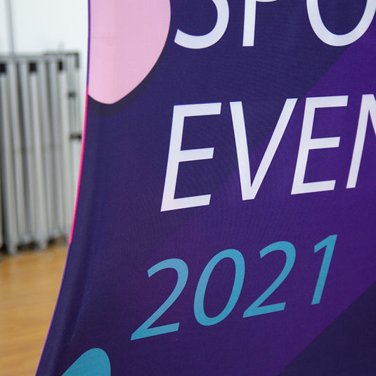 S Shaped Fabric Banner Stand