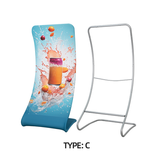 Snake Fabric Display Stands