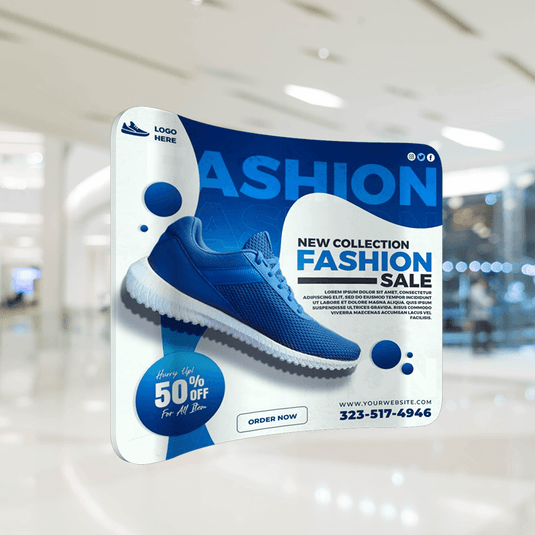 Curved Tension Fabric Display