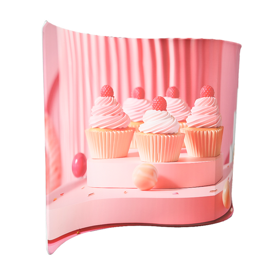 S Shape Wave Backdrop