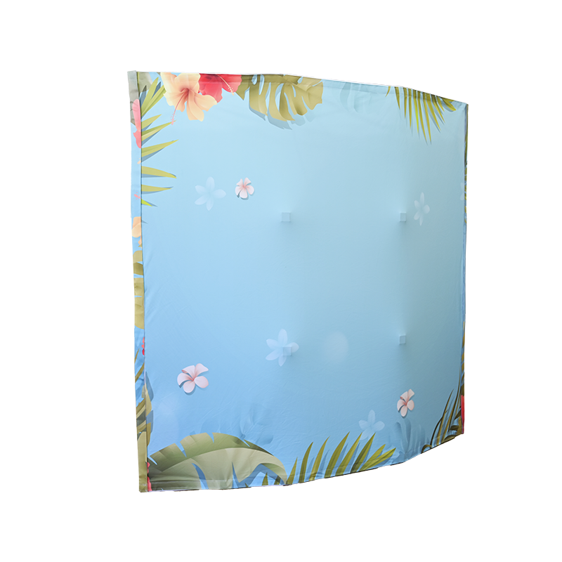 Load image into Gallery viewer, Double Sided Curved Fabric Popup Displays
