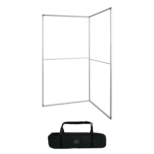 L Shaped Fabric Banner Stand (Square Corners)