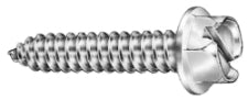 License Plate Screw Slotted Hex Washer Head-Metric-6mm X 20mm Qty. 100