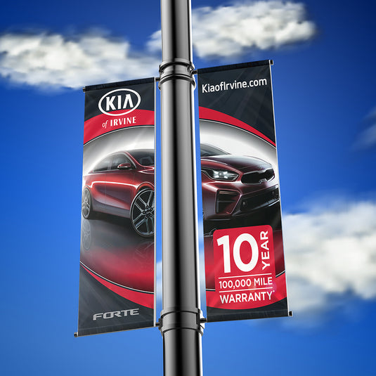 Custom Light Pole Banner Flags