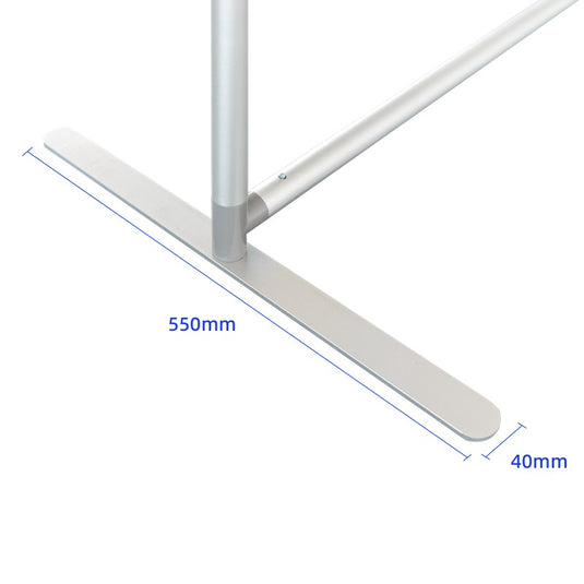 Magnetic straight fabric banner stand showcasing a sleek, portable display with a fabric graphic and magnetic frame for easy setup.
