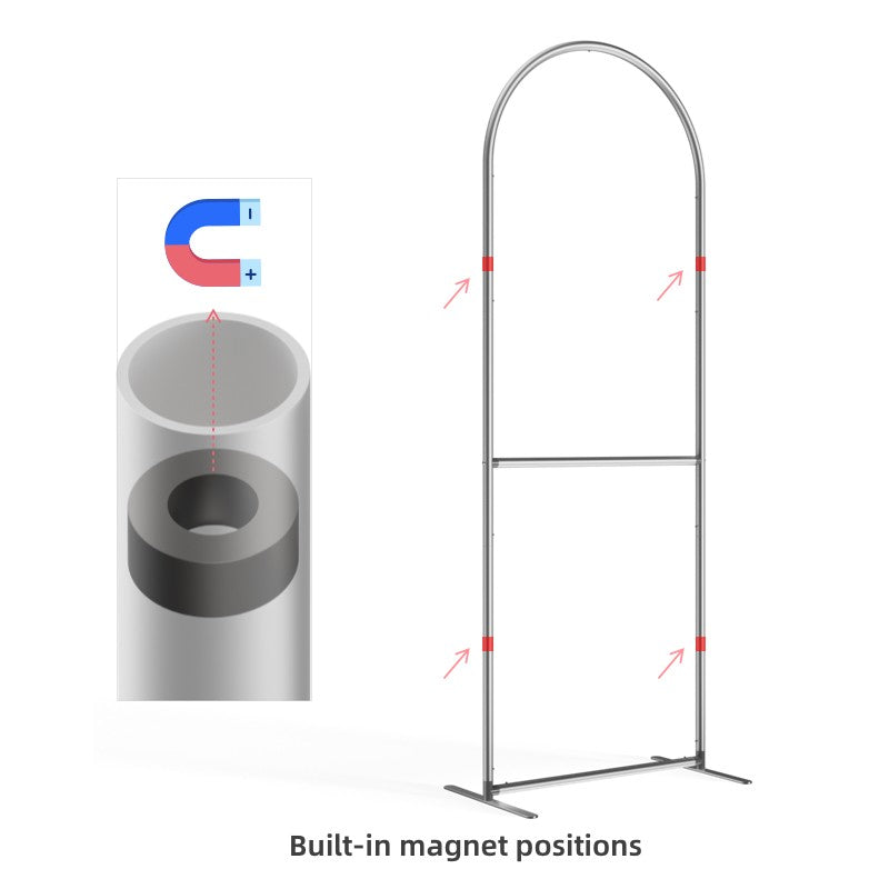 Load image into Gallery viewer, Magnetic Arch Fabric Banner Stand
