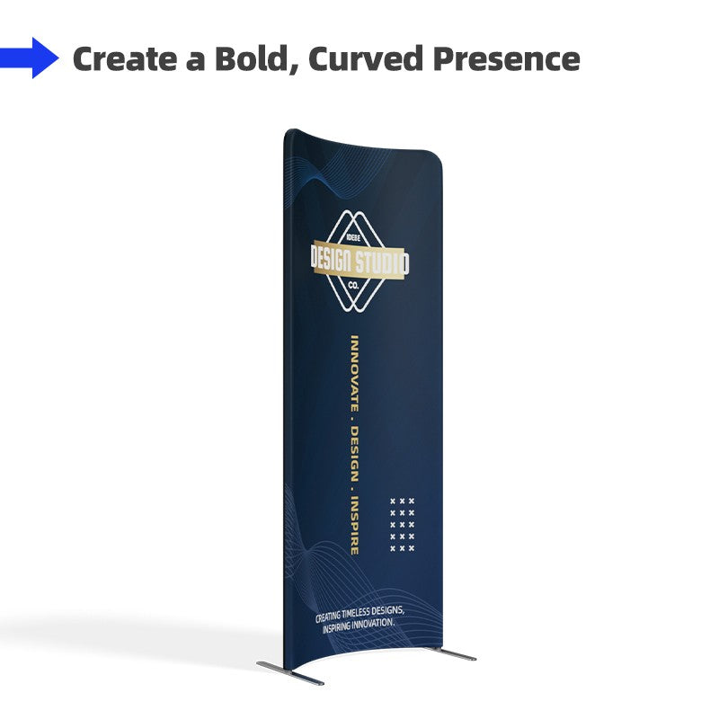 Load image into Gallery viewer, Magnetic Curved Fabric Banner Stand
