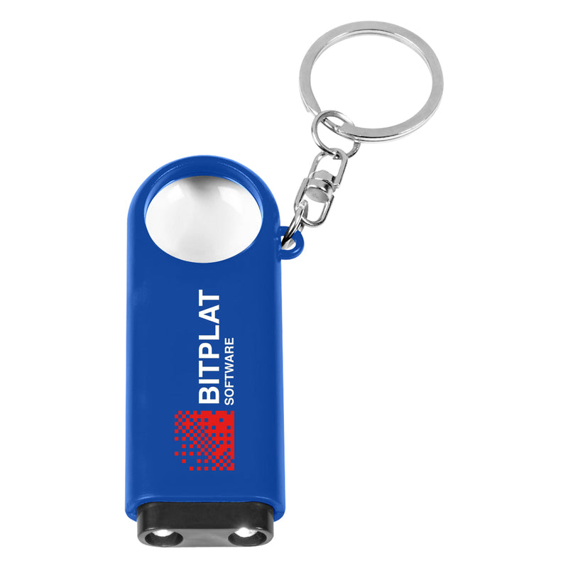 Load image into Gallery viewer, Magnifier And LED Light Key Chain
