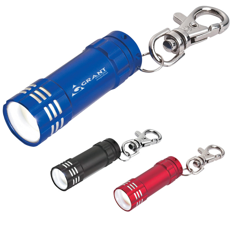 Load image into Gallery viewer, Mini Aluminum LED Flashlight With Key Clip
