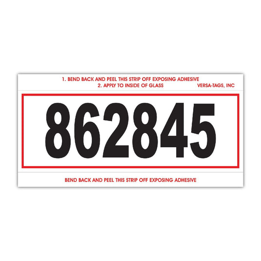 Mini-Signs Numbered - Qty:250