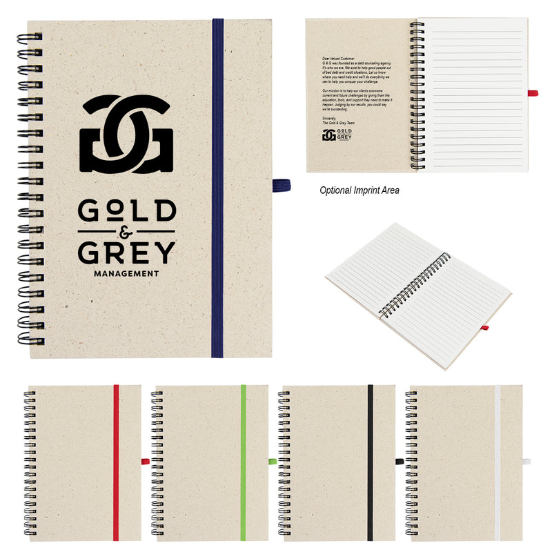 Load image into Gallery viewer, Natural Paper Spiral Notebook
