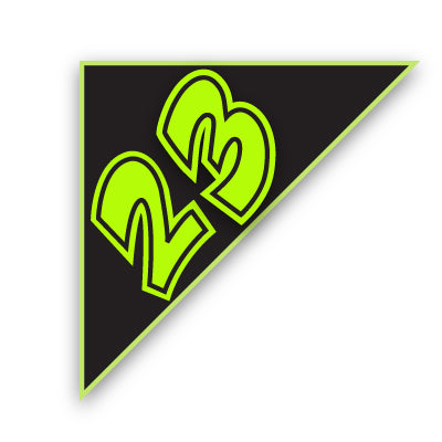 Neon Green & Black Angle Year Models