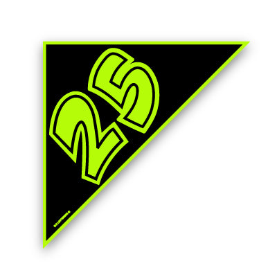 Neon Green & Black Angle Year Models