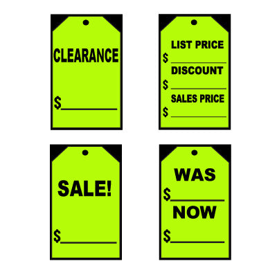 Load image into Gallery viewer, Neon Green Stick On Tags
