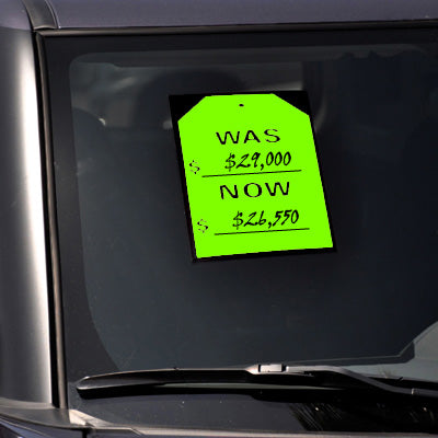 Neon Green Stick On Tags