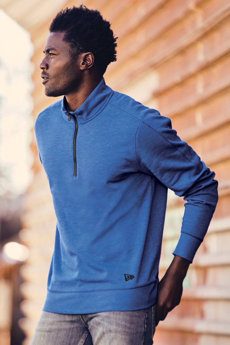 Load image into Gallery viewer, New Era® Tri-Blend Fleece 1/4-Zip Pullover

