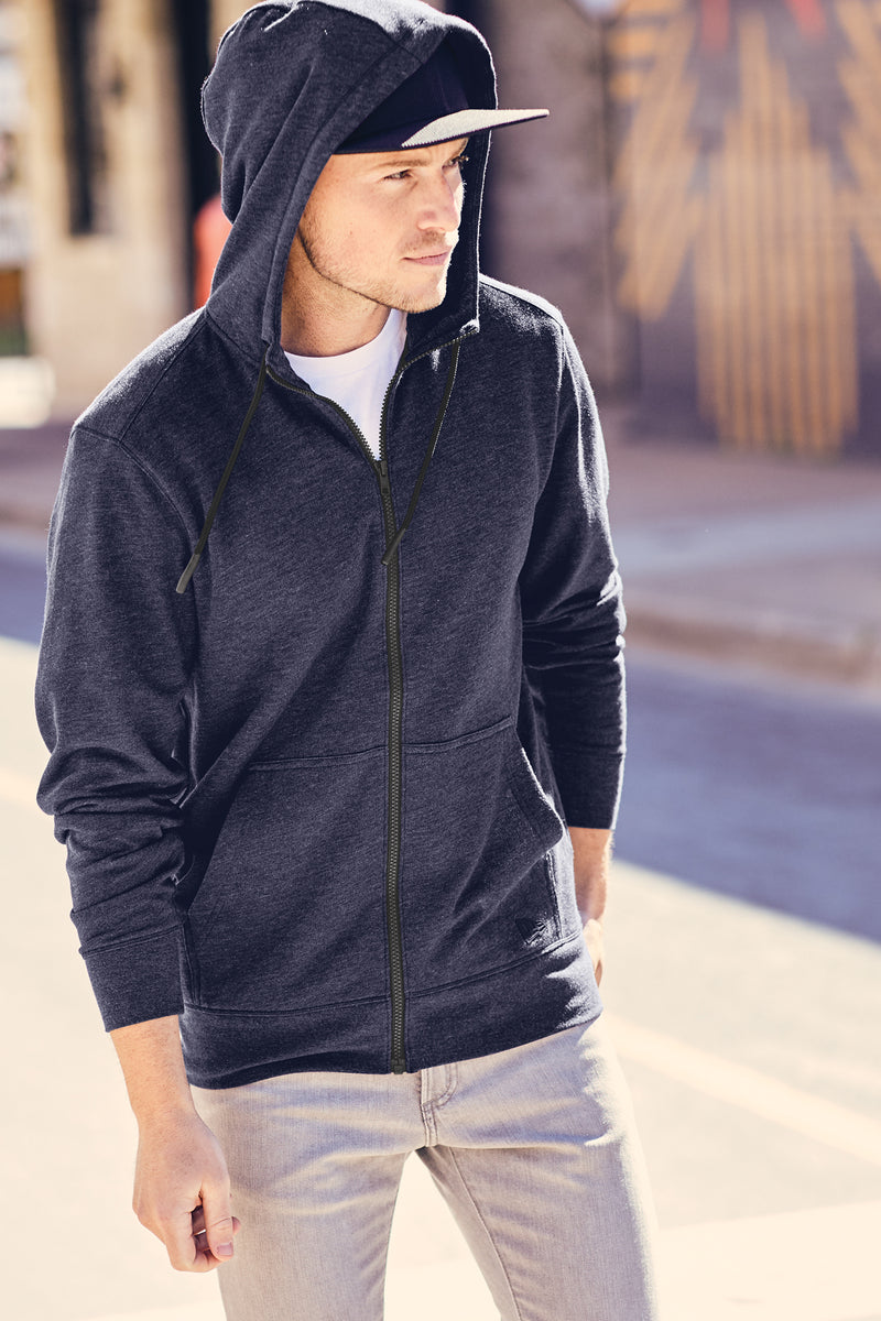 Load image into Gallery viewer, New Era® Tri-Blend Fleece Full-Zip Hoodie
