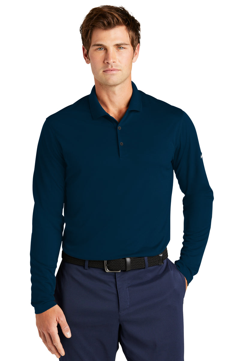 Load image into Gallery viewer, Nike Dri-FIT Micro Pique 2.0 Long Sleeve Polo
