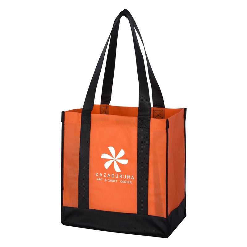 Load image into Gallery viewer, Non-Woven Two-Tone Shopper Tote Bag
