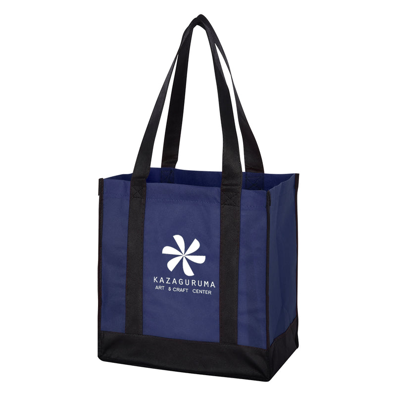 Load image into Gallery viewer, Non-Woven Two-Tone Shopper Tote Bag
