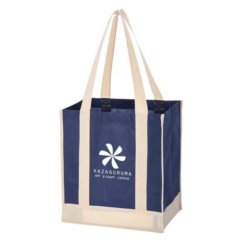 Load image into Gallery viewer, Non-Woven Two-Tone Shopper Tote Bag
