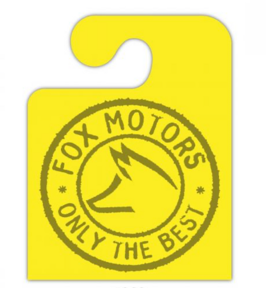 One Color Premium Custom Mirror Tags (50)