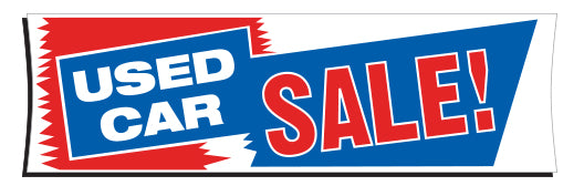 Outdoor Banner - 10' x 3' Used Car Sale