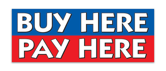 Outdoor Banner - 12' x 4.5' Buy Here Pay Here