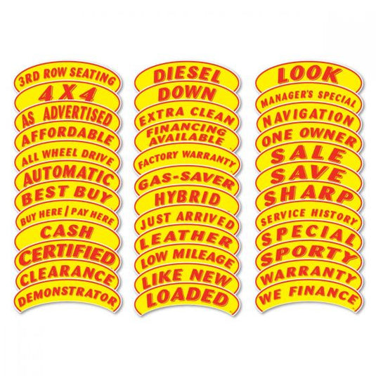 Oval Arch Slogans - Top