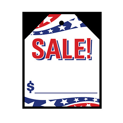Load image into Gallery viewer, Patriotic Sale Stick-On Tag (12)
