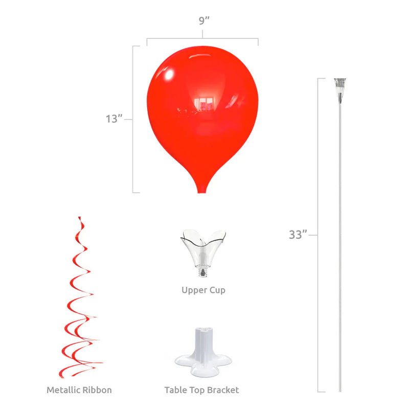 Load image into Gallery viewer, PermaShine® 1-Balloon Bouquet Table Top Kit
