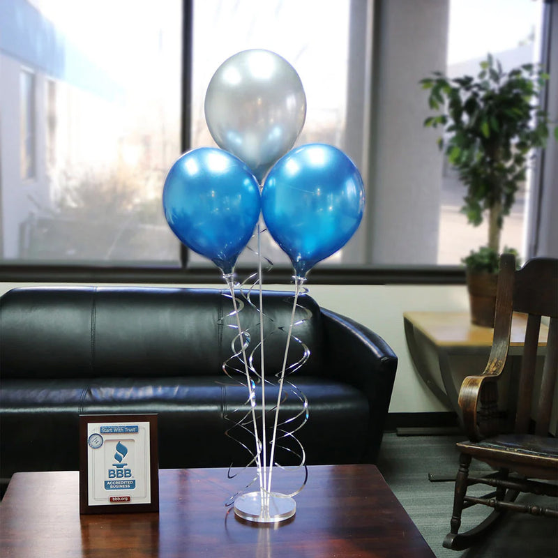 Load image into Gallery viewer, PermaShine® 3-Balloon Bouquet Round Stand Kit
