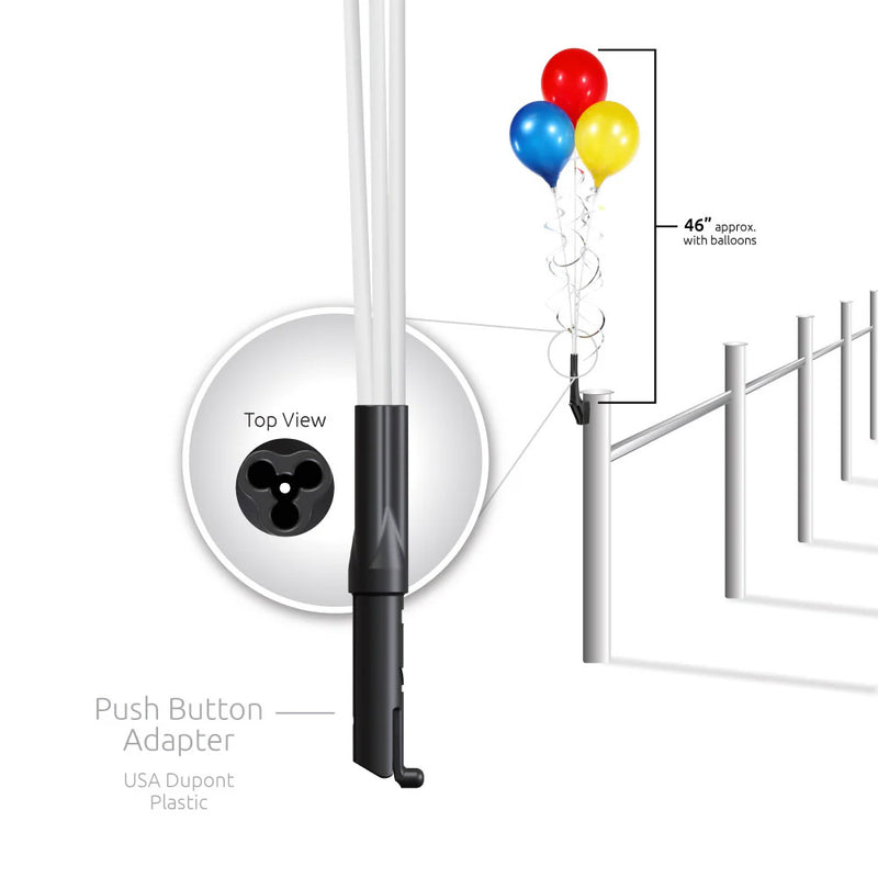 Load image into Gallery viewer, PermaShine® 3-Balloon Bouquet Upright Bracket Kit
