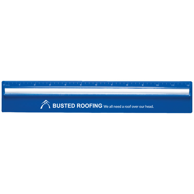 Load image into Gallery viewer, Plastic 12" Ruler With Magnifying Glass
