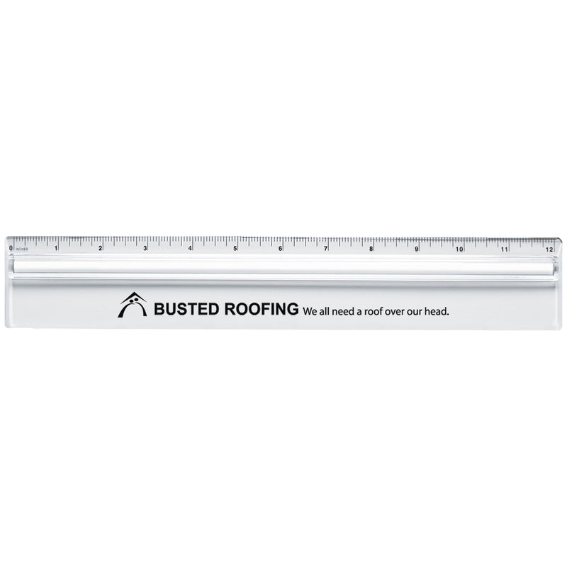 Load image into Gallery viewer, Plastic 12" Ruler With Magnifying Glass

