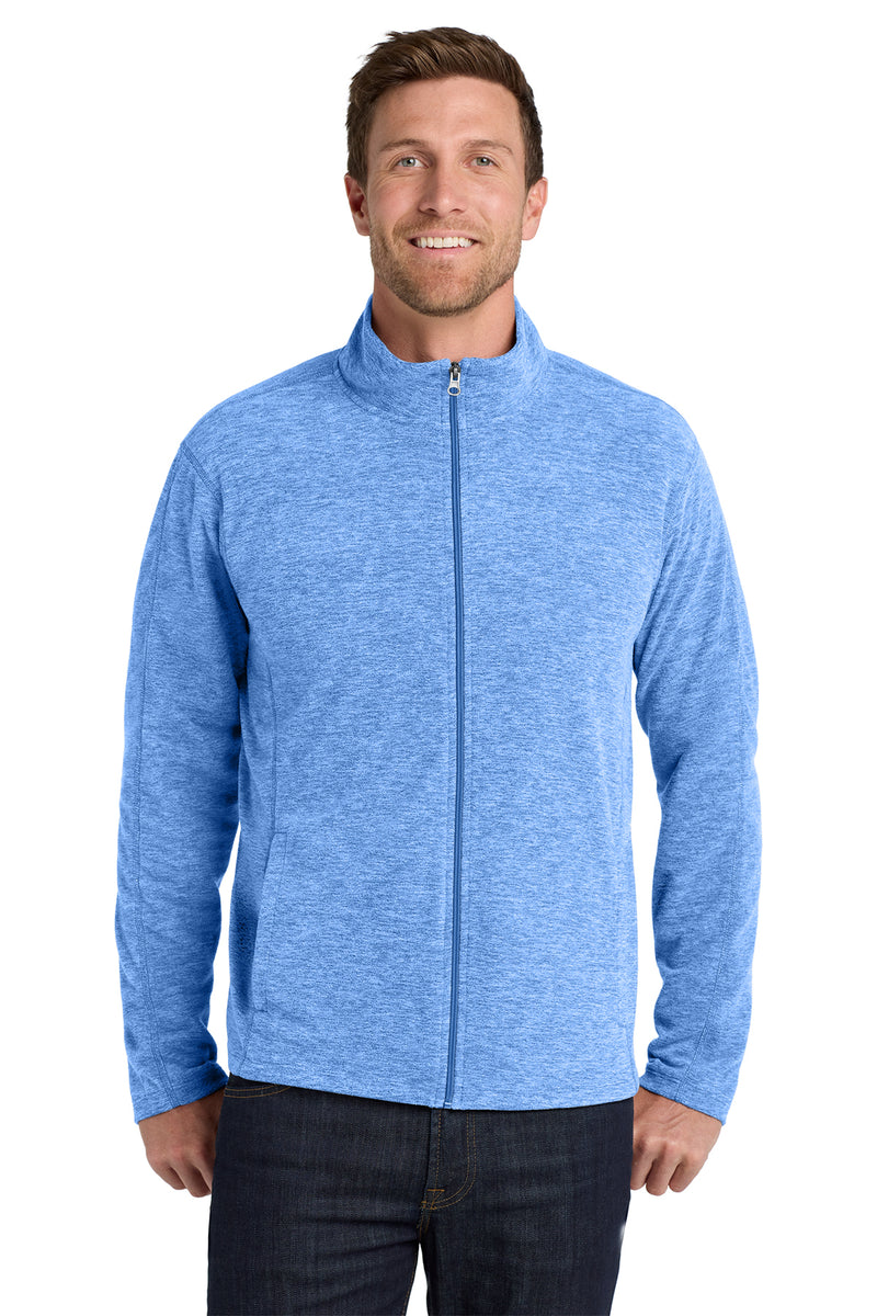 Load image into Gallery viewer, Port Authority® Heather Microfleece Full-Zip Jacket
