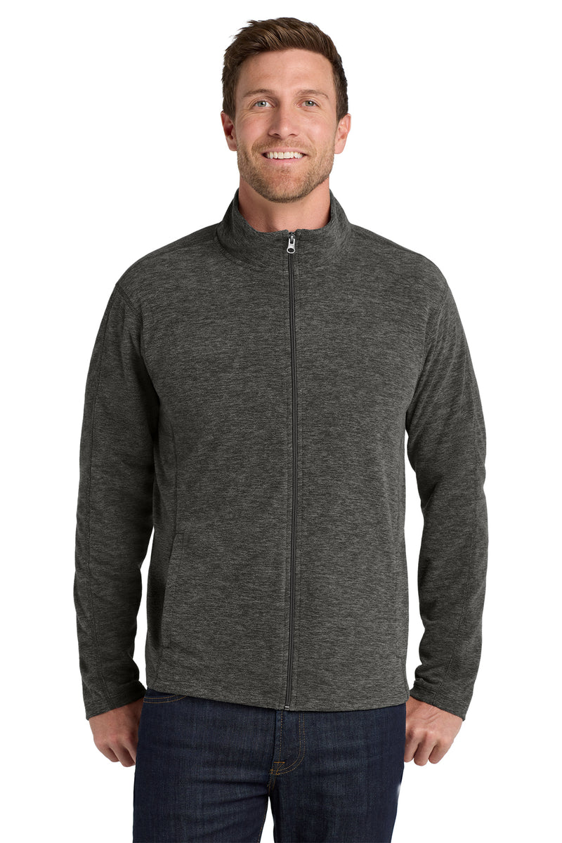 Load image into Gallery viewer, Port Authority® Heather Microfleece Full-Zip Jacket
