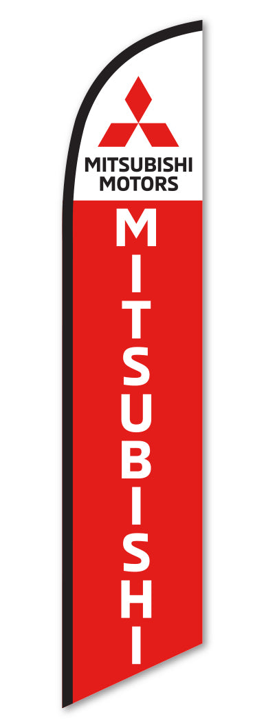Premium Swooper Flag - Mitsubishi