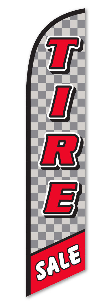 Load image into Gallery viewer, Premium Swooper Flag - Tire Sale
