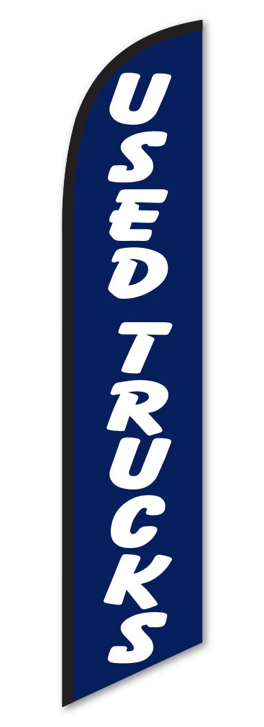 Load image into Gallery viewer, Premium Swooper Flag - Used Blue &amp; White
