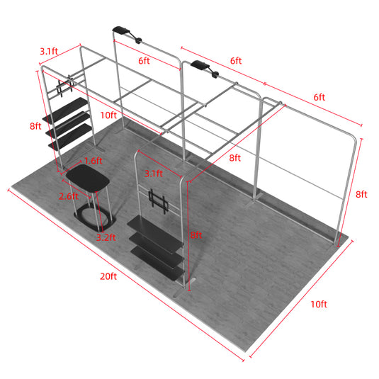 10x20ft Showroom Display Kit - B2