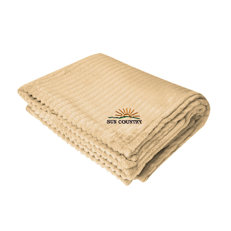 Load image into Gallery viewer, Raleigh Recycled Ribbed Flannel Blanket
