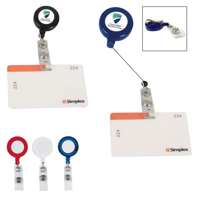 Load image into Gallery viewer, Retractable Badge Holder With Laminated Label
