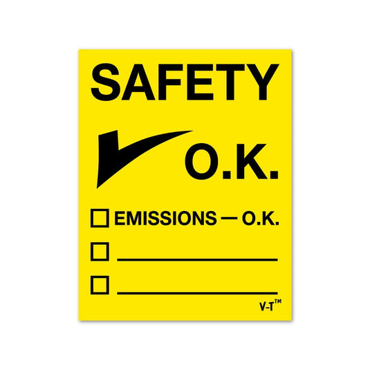 Safety Check OK Inspection Stickers (Qty: 100)
